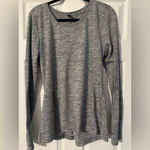 90 Degree By Reflex Heather Gray Long Sleeve Top